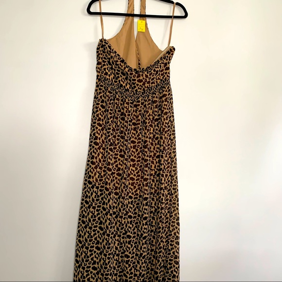 Cheeta Print Halter Dress - Picture 3 of 6